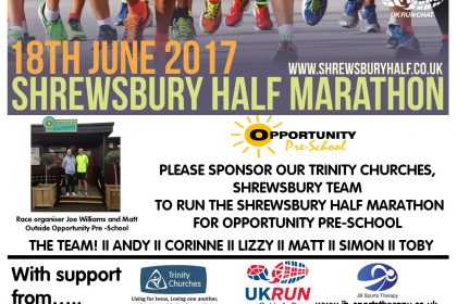 Trinity Churches to Run Shrewsbury Half Marathon